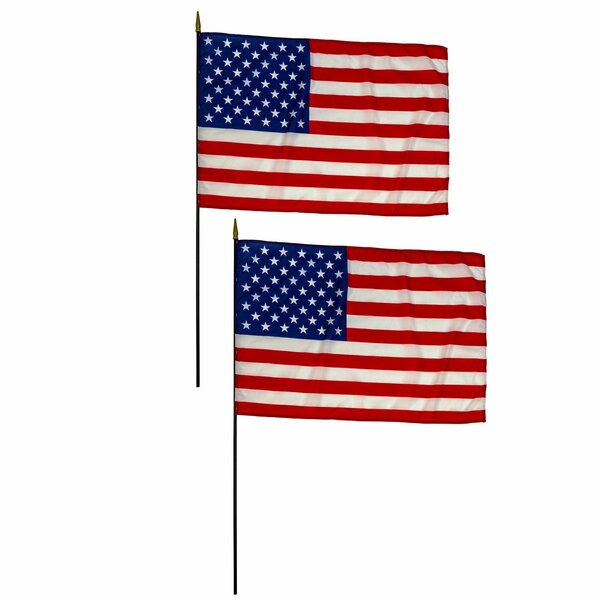 Flagzone Nylon U.S. Classroom Flag, 24in. x 36in., 2PK 1048344